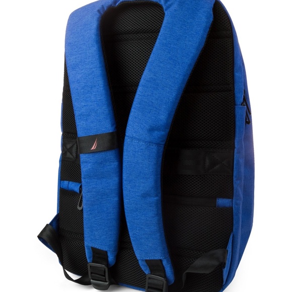 Nautica Center Zip Travel Tech Backpack New Blue - Picture 5 of 6